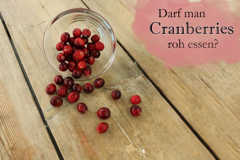 Cranberries roh essen
