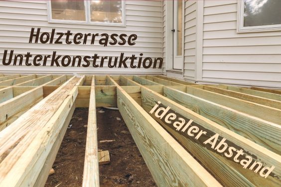 Der ideale Abstand der Unterkonstruktion für eine Holzterrasse - Titel