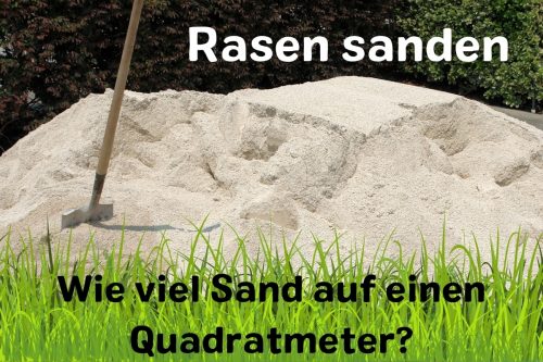 Rasen sanden: Wie viel Sand auf einen Quadratmeter?
