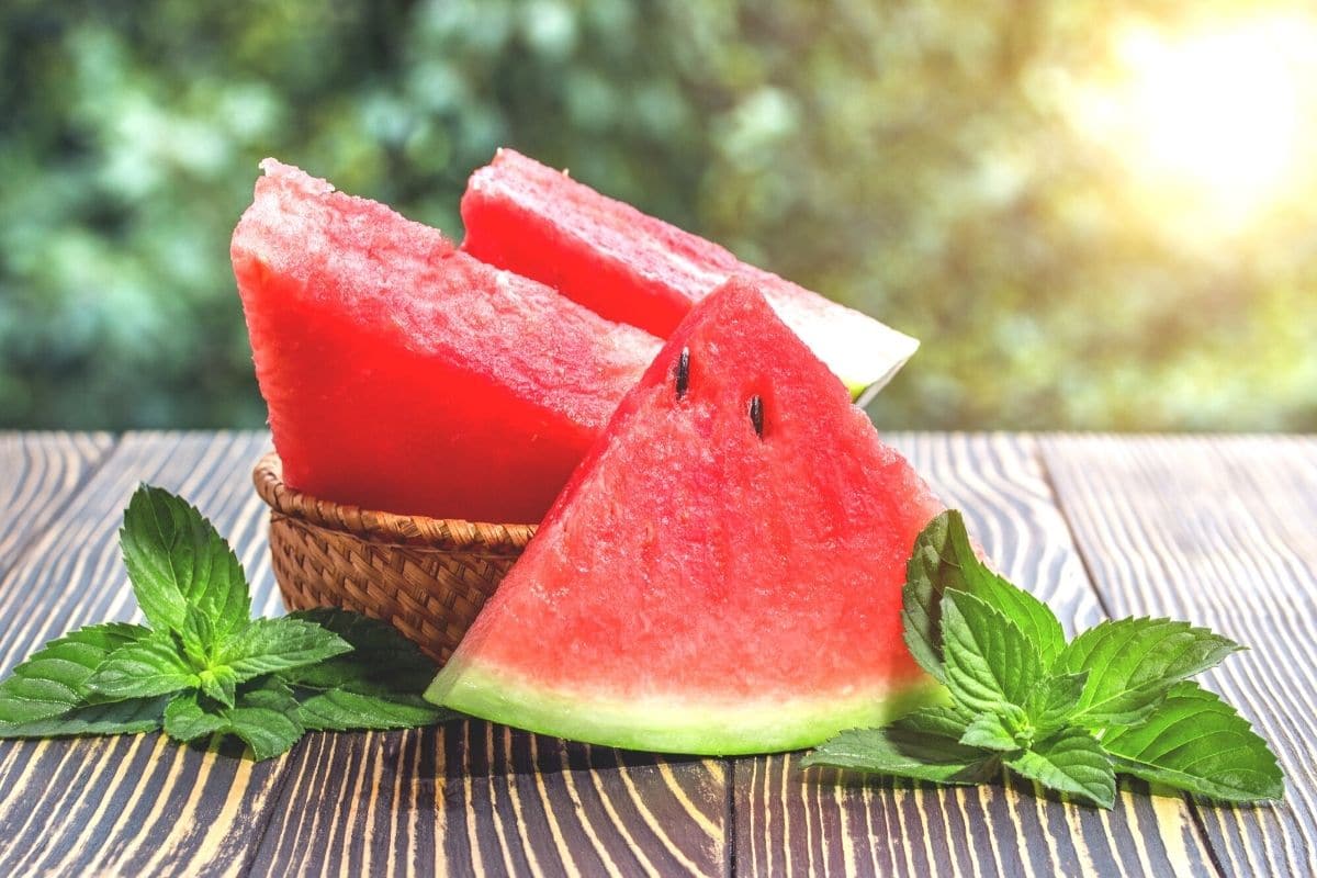 Wassermelone in essbaren Stücken