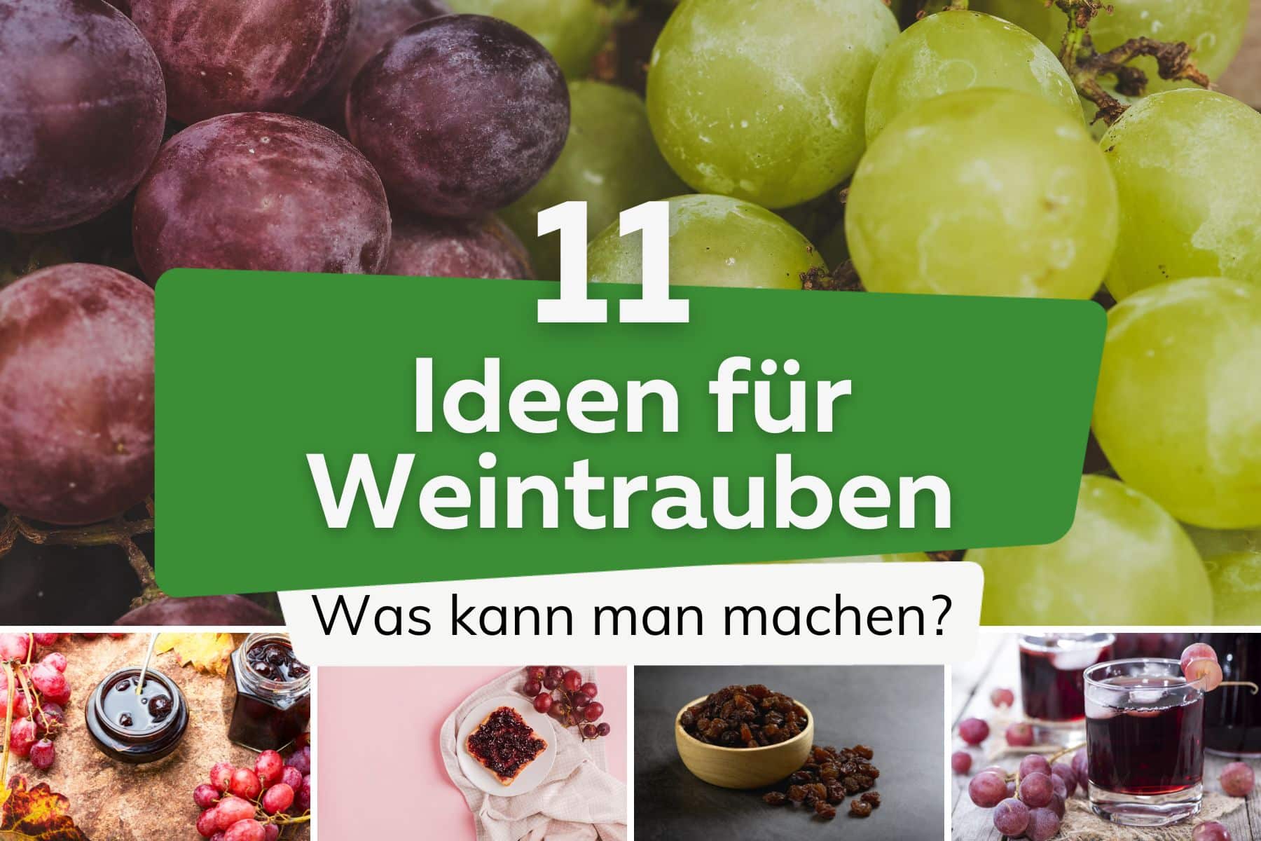 Was kann man aus Weintrauben machen? 11 Ideen